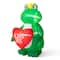 Glitzhome® 6ft Lighted Valentine's Inflatable Frog with Heart Decor